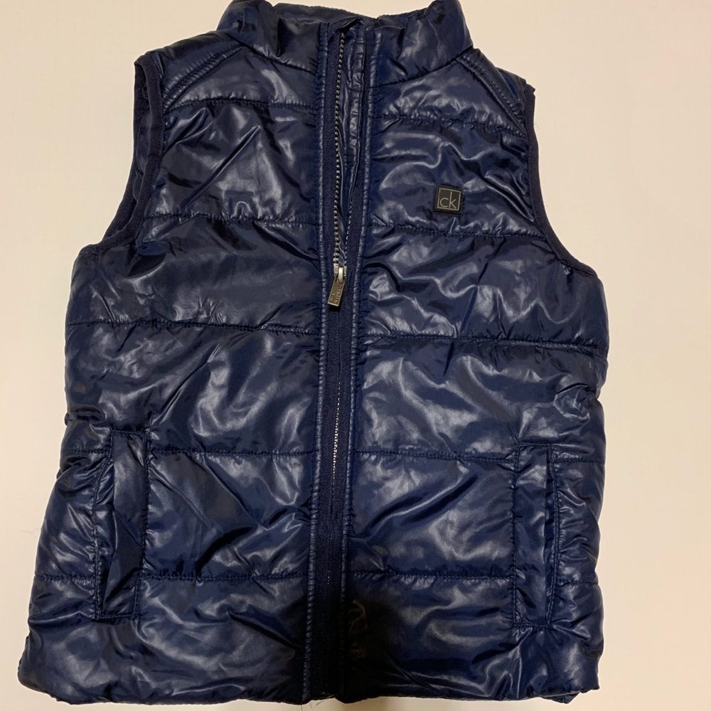 Calvin Klein Blue Puffer Vest